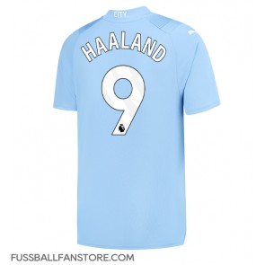 Manchester City Erling Haaland #9 Replik Heimtrikot 2023-24 Kurzarm